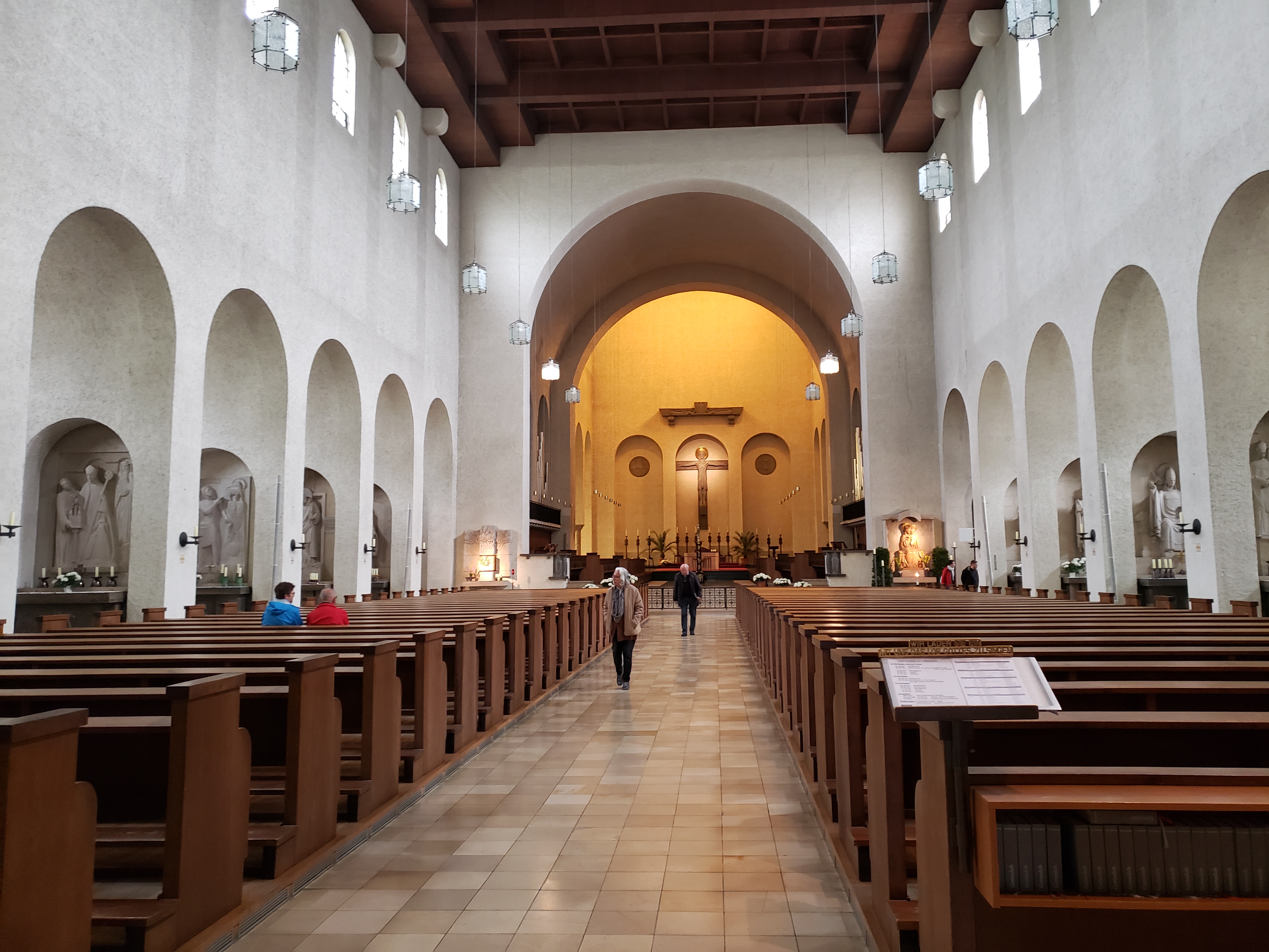The church at the carbon-negative Munsterschwarzach Abbey. Photo by Renardo Schlegelmilch.