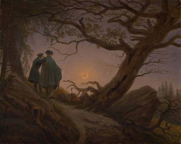 “Two Men Contemplating the Moon” (c. 1825-30), by Caspar David Friedrich (The Metropolitan Museum of Art)