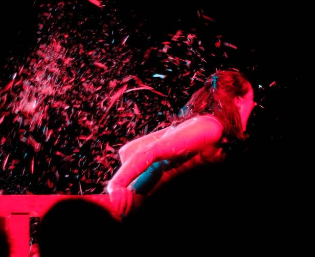 Scene from "The Trojan Women" at La MaMa Experimental Theater Club