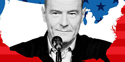 Bryan Cranston portrayed LBJ in the Robert Schenkkan play, "All the Way." Image courtesy of American Repertory Theater.