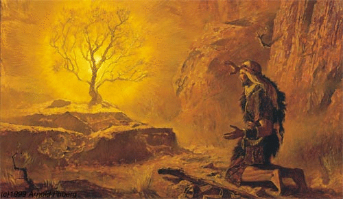 Moses and the Burning Bush by Arnold Friberg