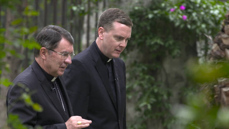 Archbishop Christophe Pierre and Matt Malone, S.J.