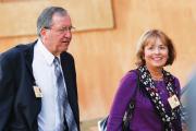 MARRIAGE COUNSELORS. Jeff and Alice Heinzen arrive at the Extraordinary Synod of Bishops on the Family last October.